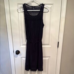 GAP Navy Lace Trimmed Dress
